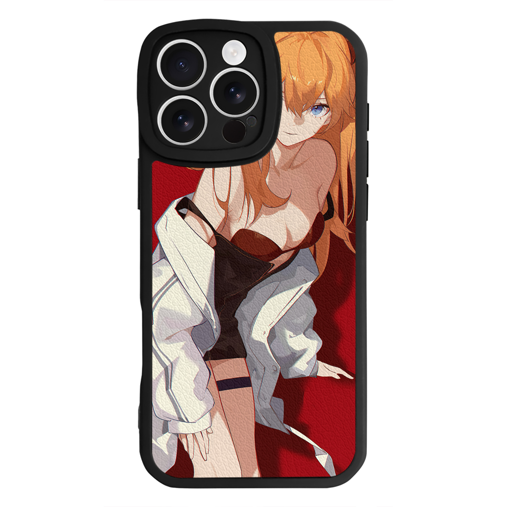 （画像用） EVA 新世紀エヴァンゲリオン 【iPhone 16シリーズ対応】シリコンスマホケース（レザー調） 材質：シリコン